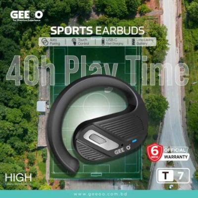 Picture of GEEOO T7 Fast Charging TWS with ENC - Black