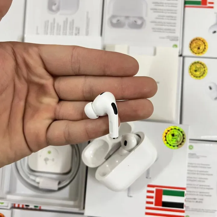 Picture of AirPods Pro 2nd Genaration MADE IN DUBAI Bluetooth Earbuds Ipx4 Waterproof In-Ear Earphone - Antique White