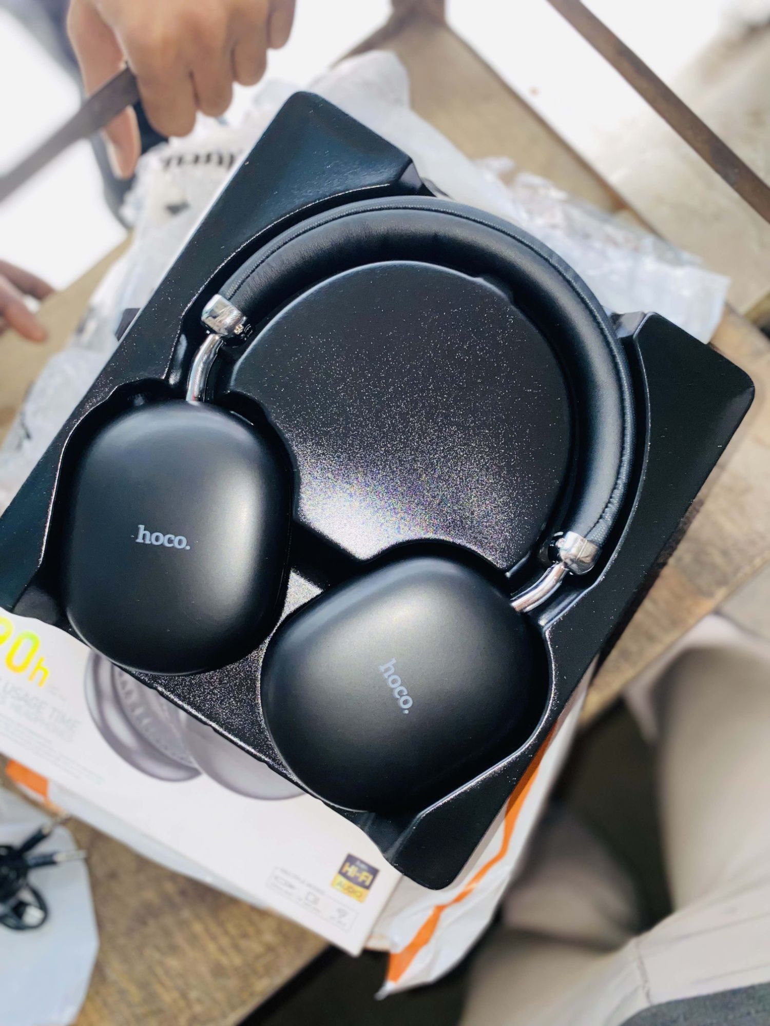 Picture of Hoco W35 Max Bluetooth V5.3 Headphone With 90 Hours Playtime - Black