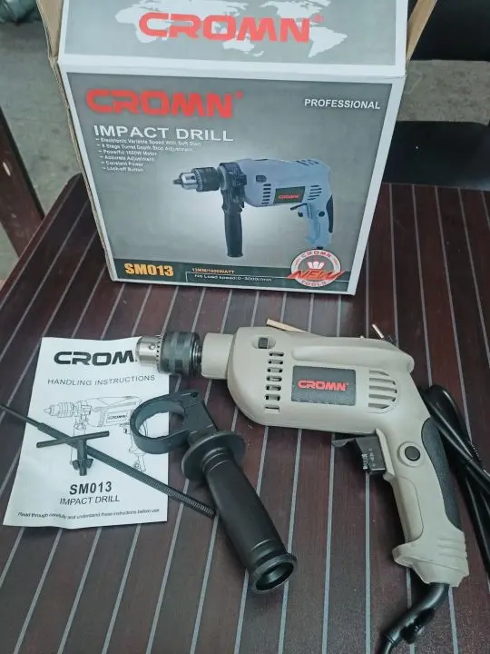 Picture of Impact drill machine 13mm reversible hammer driver variable speed - Simple to Use - Red