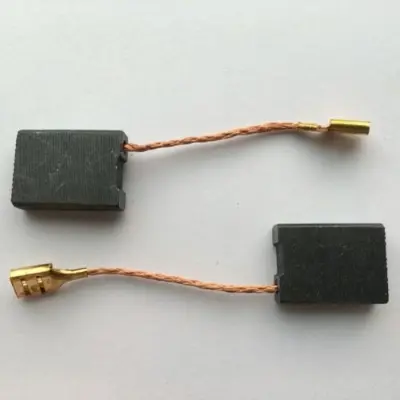 Picture of Carbon Brushes for 4" grinding machine, Blower machine, Circular machine, Jig Saw Machine, Drill Machine 1Pair Same as Picture - Black