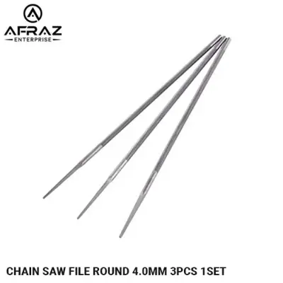 Picture of 3pcs 5/32" 4.0mm Round Chainsaw Saw Chain Files Filing Sharpener For Woodwork