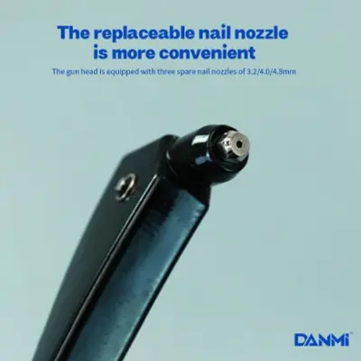 Picture of Danmi Hand Tool Single Handle Riveting Gun Single Hand Riveter Labor-Saving Self-Plugging Rivet Pliers Staple Gun - Blue