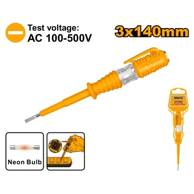 Picture of Ingco Tester Pencil AC 3x140mm - Yellow