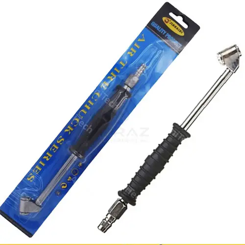 Picture of 2-in-1 Air Inflator Hose Nozzle for Head Chuck Gauge Car Tire Pressure