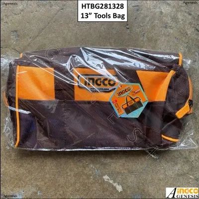 Picture of INGCO 13" Tool Bag Organizer with Wide Mouth Water-proof Multi-use Tool Tote Bag  HTBG281328 - Black