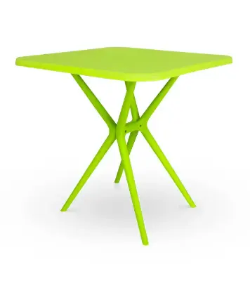 Picture of Restaurant Table Square 4 Seated P/L - Lime Green