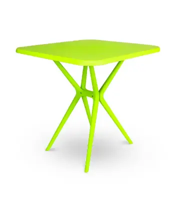 Picture of Restaurant Table Square 4 Seated P/L - Lime Green
