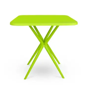 Picture of Restaurant Table Square 4 Seated P/L - Lime Green
