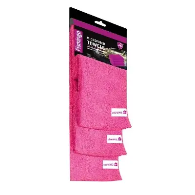 Picture of Flamingo Microfiber Towel for Car/Motorbike Cleaning/Polishing Towel (30x40cm) – One Sheet