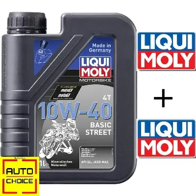 Picture of Liqui Moly 10W-40 Basic Street Mineral Engine Oil - 1 Litre+Sticker