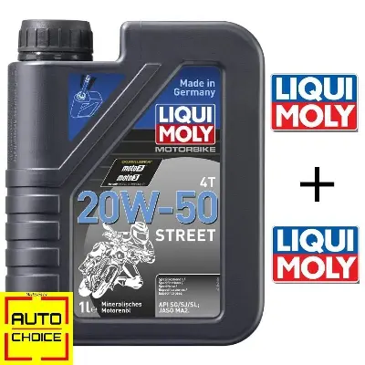 Picture of Liqui Moly 20W-50 Street Mineral Engine Oil - 1 Litre+Sticker