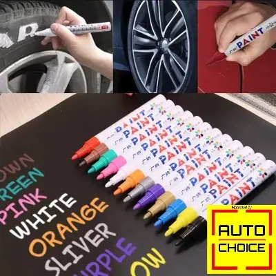 Picture of Waterproof Tire Marking Pen for Motorcycle and Car - 1-pc (Multicolor)