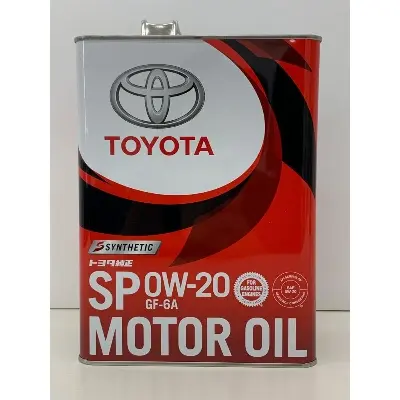 Picture of TOYOTA MOTOR OIL SP 0W-20 - SYNTHETIC- 4L