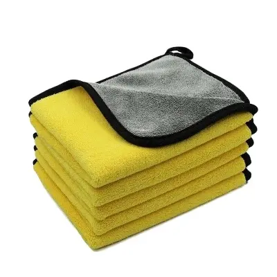 Picture of Car Bike Wash Double Layer Microfiber Towel Car Cleaning Drying Cloth