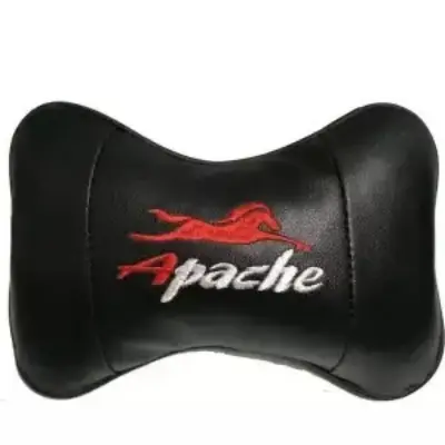 Picture of PVC Leather Bike Pillow - TVS Apache Motorbike Pillow (Black)