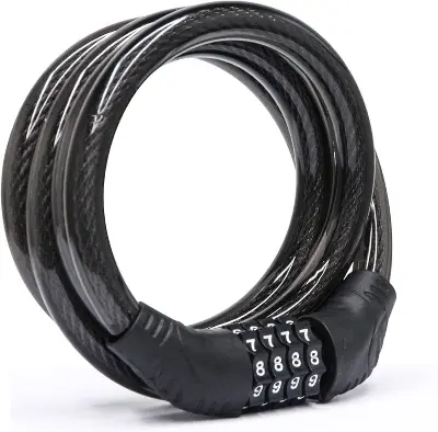 Picture of 4 digit set password safety helmet lock - cycle accessories - cycle accessories (Black)