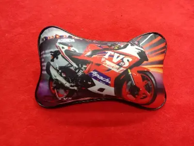 Picture of PVC Leather Bike Pillow - TVS Apache Motorbike Pillow-Premium Quality (Multicolor)