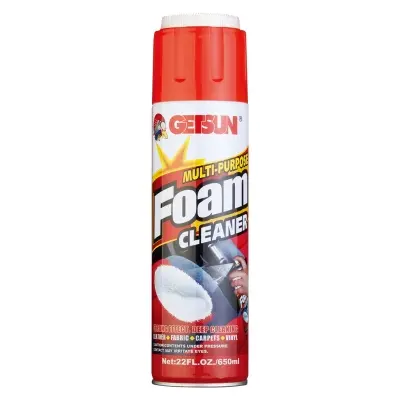 Picture of Multi Purpose Foam Cleaner With Brush 650 ml, Car, Motorcycle, Household, Kitchen, Bathroom Cleaner Foam Spray (Multicolor)