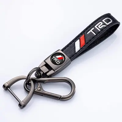 Picture of Car Key Chain for Men and Women Key Ring Accessories Black-TRD-CAR KEY RING (Black)