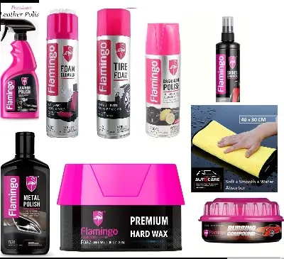 Picture of FLAMINGO PREMIUM CAR CARE SET  9 IN 1