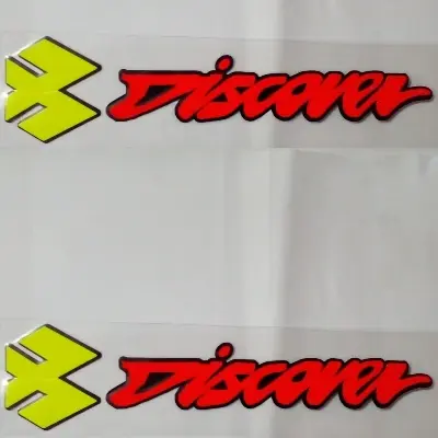 Picture of Discover Motorbike Sticker - Car Accessories - 2pc (Multicolor)