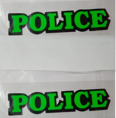 Picture of Motorbike Sticker - Car Accessories-Police Sticker - 2pc (Multicolor)
