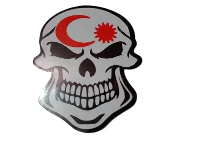 Picture of Motorbike Sticker - Car Accessories- Monster Head Sticker-2pc (Multicolor)