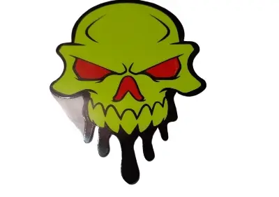 Picture of Motorbike Sticker - Car Accessories- Monster Head Sticker-2pc (Multicolor)
