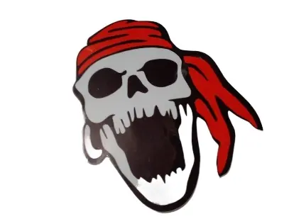 Picture of Motorbike Sticker - Car Accessories- Monster Head Sticker-2pc (Multicolor)