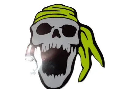 Picture of Motorbike Sticker - Car Accessories- Monster Head Sticker-2pc (Multicolor)