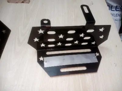 Picture of Suzuki silencer guard stainless still Box pa dani silencer cover