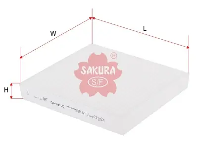 Picture of SAKURA CABIN FILTER CA-18120 For Mitsubishi, Nissan, Isuzu, Holden