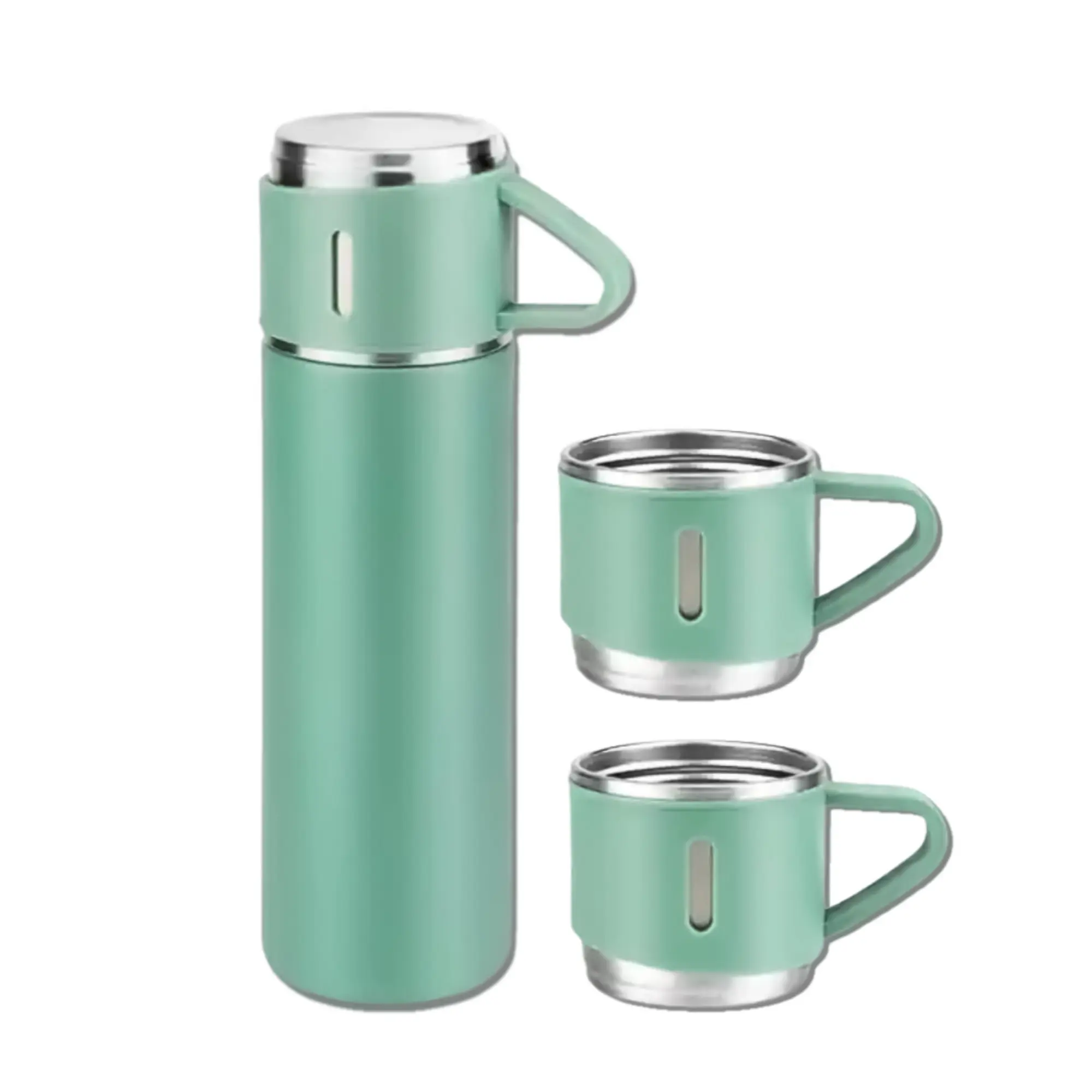 Picture of 500 ml Thermal Vacuum Flask – Stainless Steel for Travel - Green