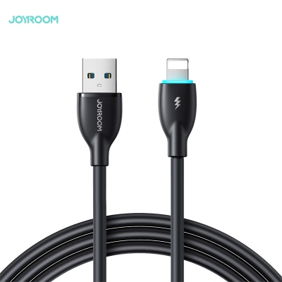 Picture of Joyroom S-A30 Star-Ring Series 3A Fast Charging Data Cable (USB-A to Lightning) For iPhone - 1m-Black