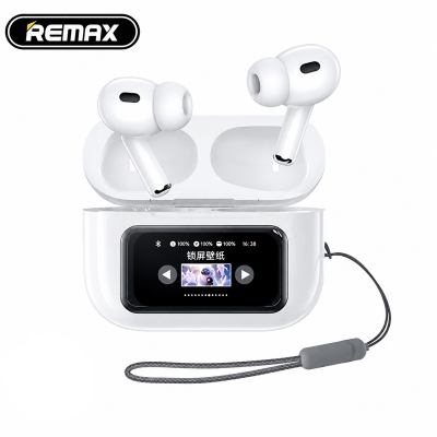 Picture of REMAX Cozypods W30N Noise-Cancelling True Wireless Earbuds with Touch Screen - White