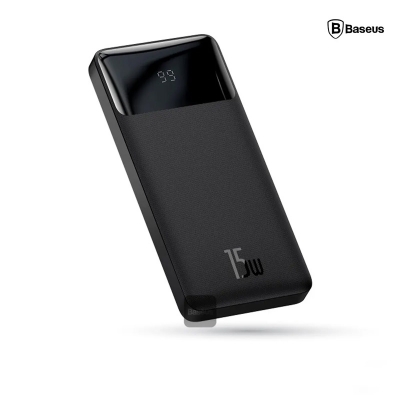 Picture of Baseus Bipow 15W Fast Charging Digital Display 10000mAh Power bank - Black