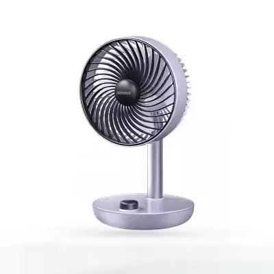 Picture of Remax RS-ZF07 Retro Vintage Desktop 3600mAh Large Battary Rechargable Oscillating Head Fan - Purple