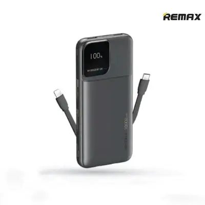 Picture of Remax Rpp-657 Fast Charging Mini Cheap Power Bank Portable With Data Cable Ultra Thin Small 10000mAh Powerbank