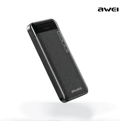 Picture of Awei P37K 2.1A Fast Charging Portable 10000mAh Power Bank - Black