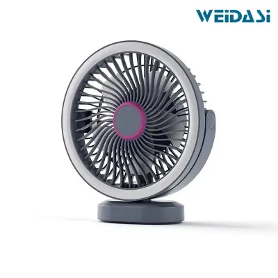 Picture of Weidasi WD-279 Newest Trend Desktop Fan USB Rechargeable Mini Table Fan 2400mAh Portable Small Desk Fan