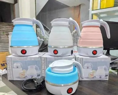 Picture of Portable Electric Kettle Foldable Ideal for Camping Travel and Office | MNK SHOP - Blue