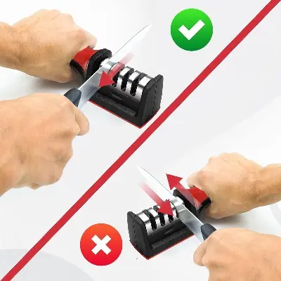 Picture of প্রিমিয়াম নাইফ শার্পনার প্রতিটি ব্লেডে আনবে নির্ভুল ধার | MNK SHOP - Red