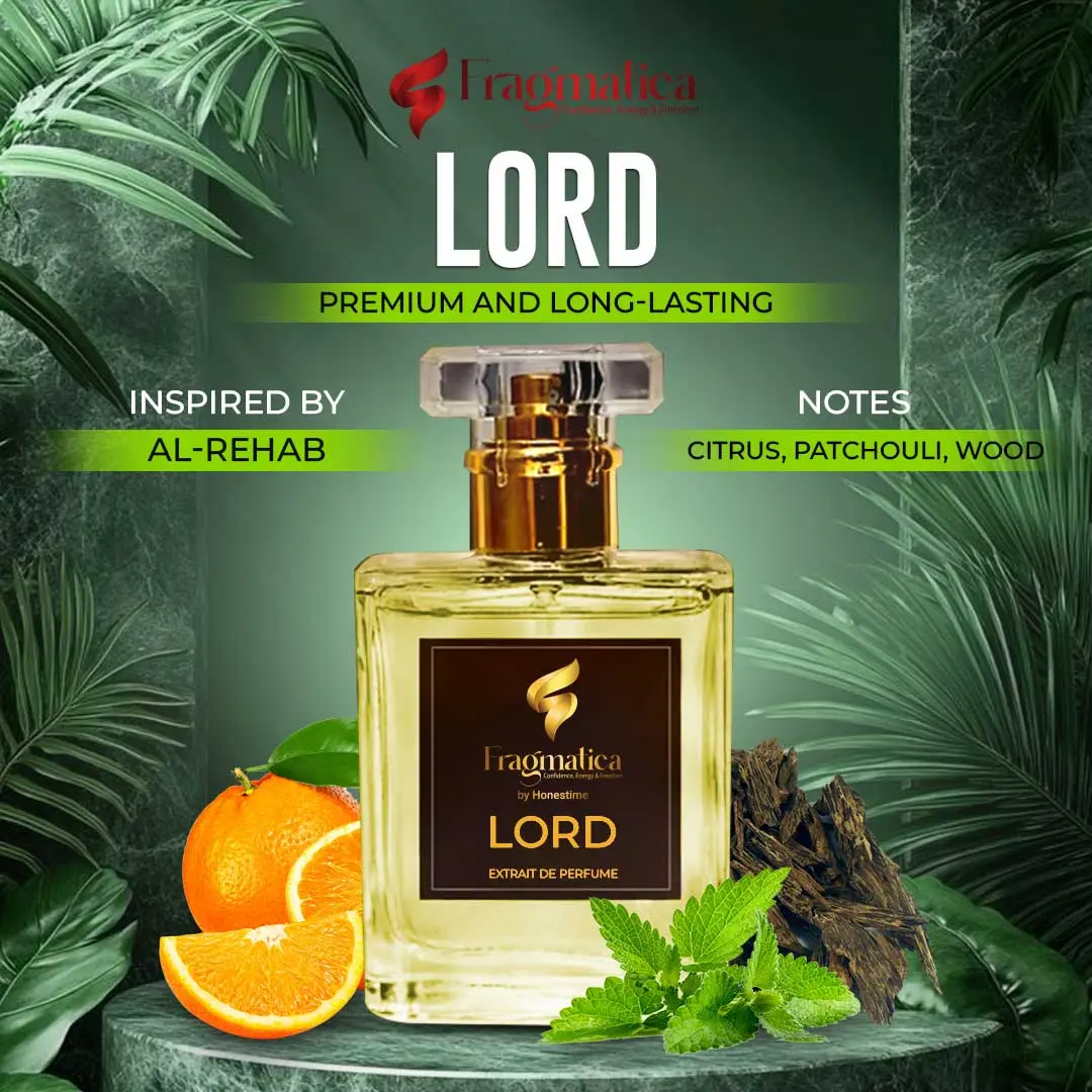 Picture of Wear your Power , Premium Perfume Oil For Men  "Lord" is more than just a scent; it's a statement of power, grace, and enduring masculinity.6ml Very Long Lasting Leathery, Smoky, Oud and Sandal, Soft Spices and A little Rose (15ml)