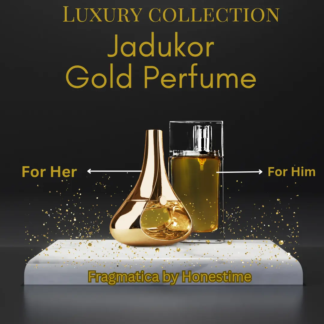 Picture of Fragmatica's Jadukor Gold Perfume for Her – Premium Long-Lasting Eau de Parfum | Inspired by Dior | Floral, Fruity, Pear & Musk | By HonestimeFragmatica's Jadukor Gold Perfume for Her is a luxurious, long-lasting premium fragrance designed for the modern (6ml)