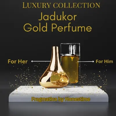 Picture of Fragmatica's Jadukor Gold Perfume for Her – Premium Long-Lasting Eau de Parfum | Inspired by Dior | Floral, Fruity, Pear & Musk | By HonestimeFragmatica's Jadukor Gold Perfume for Her is a luxurious, long-lasting premium fragrance designed for the modern (3ml)