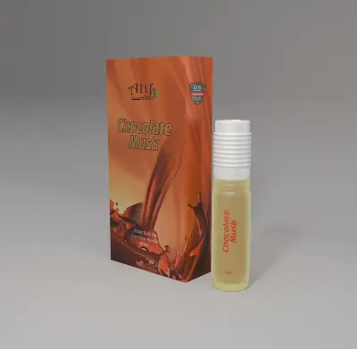 Picture of Chocolate Musk 8ML Premium Atar – Long-Lasting, Alcohol-Free Sweet & Woody Perfume Oil for Men & Womenthe warm sweetness of chocolate, creamy vanilla, and soft musk with hints of amber and sandalwood. This long-lasting perfume oil is perfect 