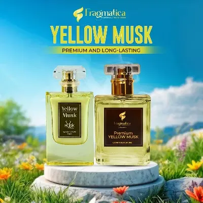 Picture of Fragmatica by Honestime: Premium Yellow Musk Sun-Kissed Musk – Featuring Vibrant , Zesty Bergamot & Soft Vanilla. A Cheerful, Enveloping Scent for Effortless Charm. Embrace the Light (100 mg)