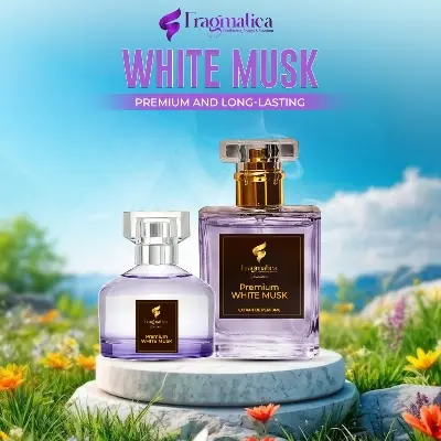 Picture of Fragmatica by Honestime: Premium White Musk – Blending Gentle White Musk, Fresh Linen & Subtle Woods. A Serene, Alluring Aroma for Effortless Grace. Perfect for All (3mg)