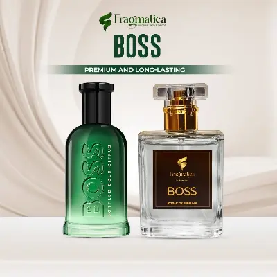 Picture of "Boss Green" Fragmatica by Honestime: Evergreen Edge -  Inspired EDP. Embrace Fresh Green Apple, Zesty Mint, & Aromatic Lavender. Your Dynamic, Confident Scent for the Modern Man. (10mg)